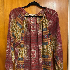 Forever 21 Contemporary Peasant, Bohemian Style Blouse Women’s Size Small